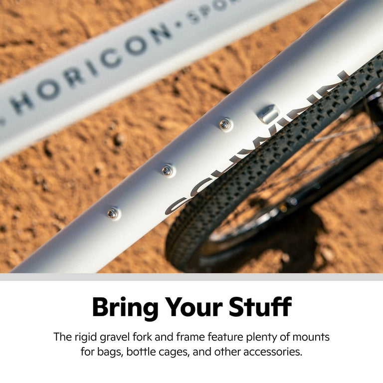 Schwinn Horicon Sport Adult Unisex 700c Gravel Bike, Gray Bicycle