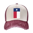 thumbnail image 2 of Texas Flag Distressed Baseball Cap Dad Hats for Men Women Vintage Trucker Hat Low Profile Ball Caps, 2 of 7