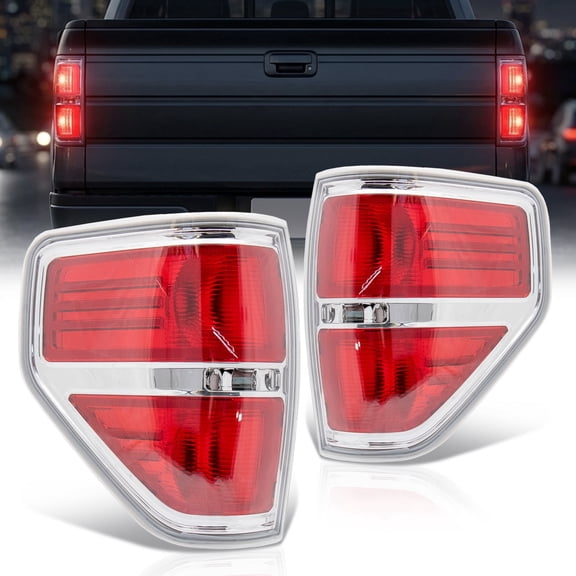 VPIMOZO Tail Light Fit for 2009-2014 Ford F-150, Driver & Passenger Side, Pair