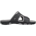 thumbnail image 4 of ABSOLUTE FOOTWEAR Men Easy Slip On Open Toe Summer Breathable Mule Sliders Sandals - Grey - US 8, 4 of 7