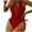 A-Red, variant on Wyobmus Women's One Piece Swimsuits Solid Color V Neck Lace Up Swimwear Tummy Control Padded Cheeky Bathing Suit B-White