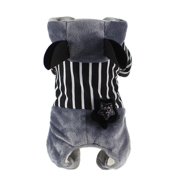 para proteger para perros con capucha para perros cálida Ropa para perros para perros , colores y tamaños para elegir - S negro, 2 tamaños Colco Cachorro espesar ropa de abrigo
