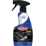 Weiman Heavy Duty Gas Range Cleaner & Degreaser for Range Hoods, Grills, Grates, Drip Pans, Bakeware, Pyrex, 12 oz