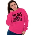 thumbnail image 4 of Looking Down On People 1903 Pilot Unisex Plus Fleece Graphic Sweatshirt Brisco Brands 3X, 4 of 5