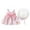 Pink, variant on Fesfesfes Toddler Kids Dress Baby Girl Summer Bow Print Suspender Dress With Hat