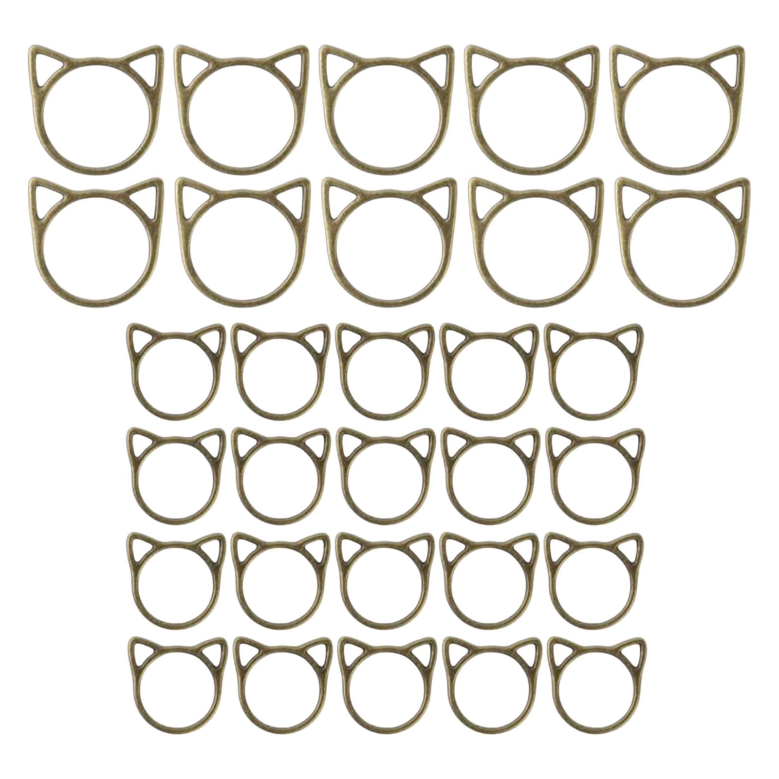 HOMYL 6x Charming Collection of 30 Knitting Stitch Markers for Crafting Projects