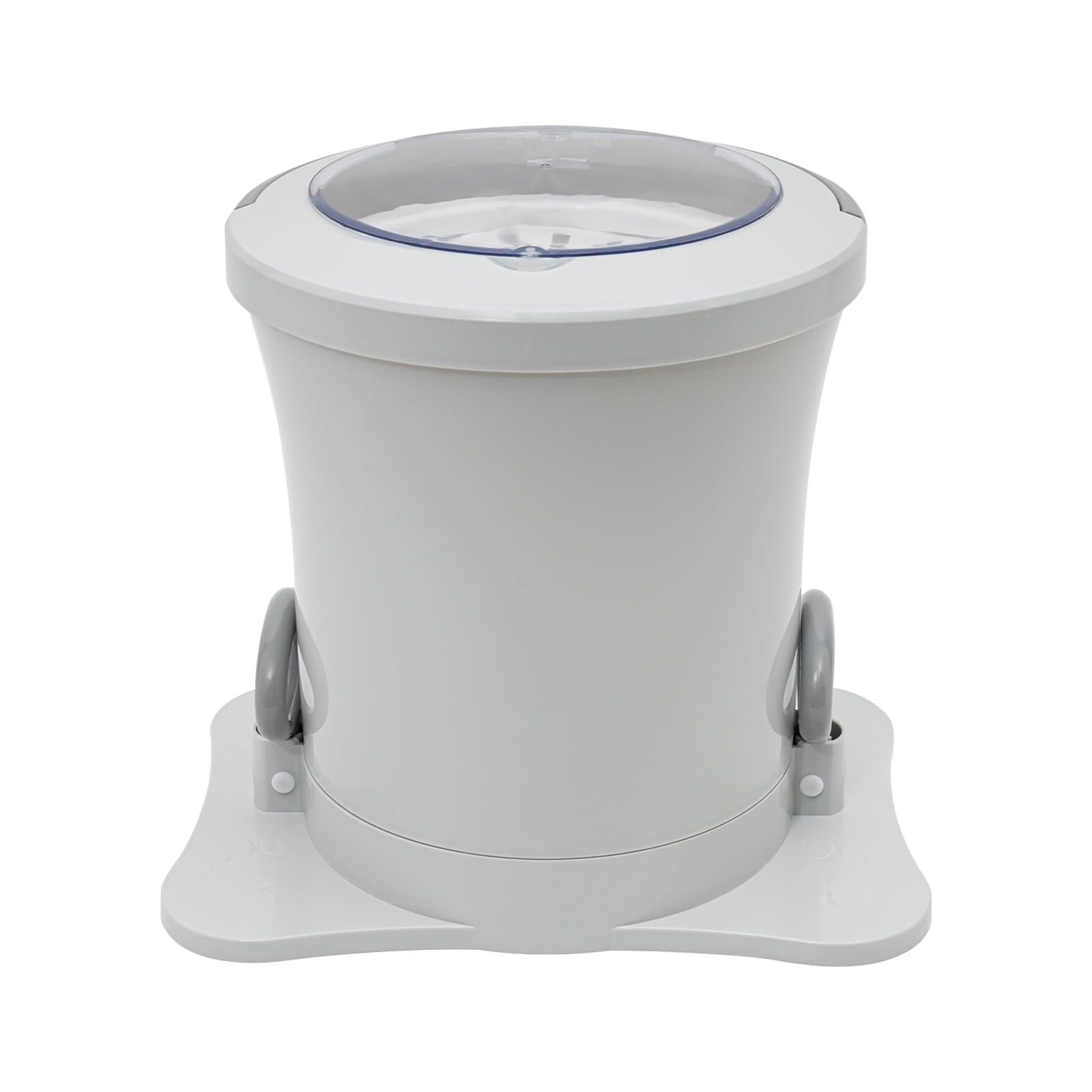9L Portable Foot Operated Non-Electric Dehydrator Mini Manual Dehydrator Washing Machine White Round