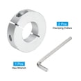 thumbnail image 3 of Single Split Shaft Collar Set for 25mm Shaft, One-Piece 2pcs Clamping Collars 45mm OD, 12mm Thickness, 3 of 5