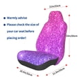 thumbnail image 3 of Fotbe Pink Purple Glitter Funda para Asiento de Auto con Estampado – Impermeable y Antisudor – Ajuste Universal, Lavable a Máquina, Antideslizante (1 Pieza), 3 of 5