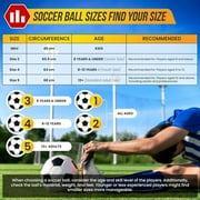 Vizari National Team Soccer Ball | Durable Faux Leather | Sizes 3, 4, 5 | Ideal for Youth & Adults