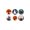 A Black, variant on Punch Needle Embroidery Kit Halloween Coasters Set of 6 Diy Craft Supplies for Spooky Halloween Decorations Party Home Decor Creative Relaxation Project for Adults Teens