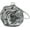 Silver, variant on Rose Shaped Evening Bag Soft Satin Clutch Purse Floral Wristlet Handbag for Women Wedding Party Purse