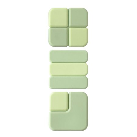 3PCS Artifact Home Living Silicon Protective Pad Wall Anti-Collision Anti-Collision Sticker Wall Sticker Door Handle Buffer GREEN
