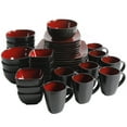 thumbnail image 2 of Gibson Home Modern Stoneware Dinner Plates - Soho Lounge Square 40-Piece Dinnerware Set, 2 of 9