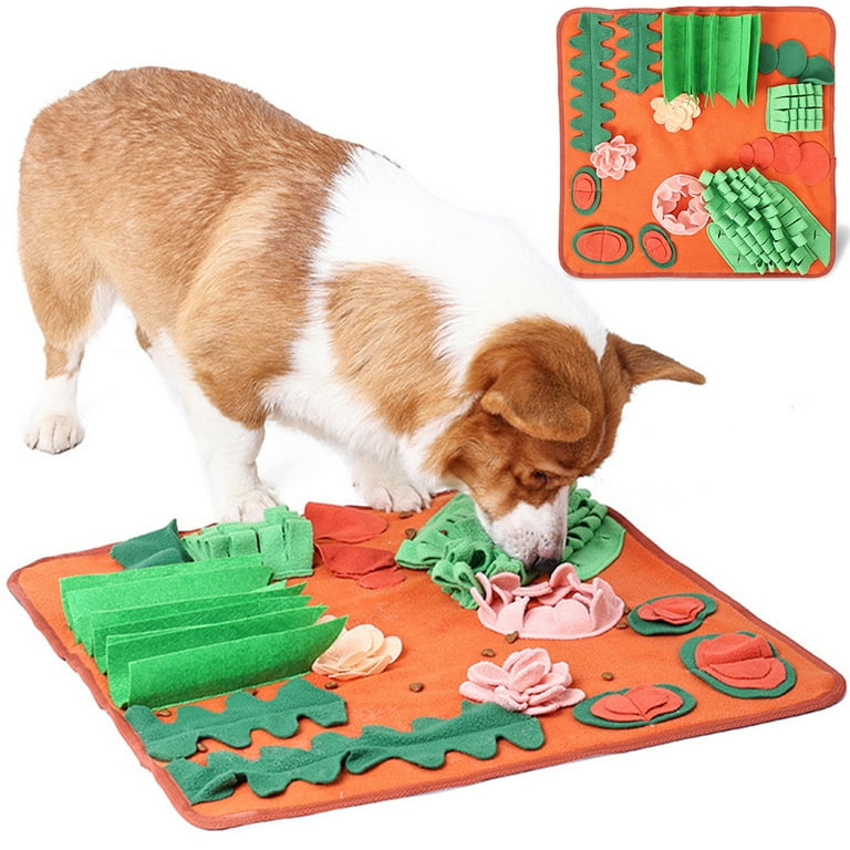 Meidiya Dog Snuffle Mat for Small Dogs Nosework Feeding Mat Easy to Fill  and Washable Interactive Training Mats Pet Activity/Toy/Play Mat,Great for  Stress Release 