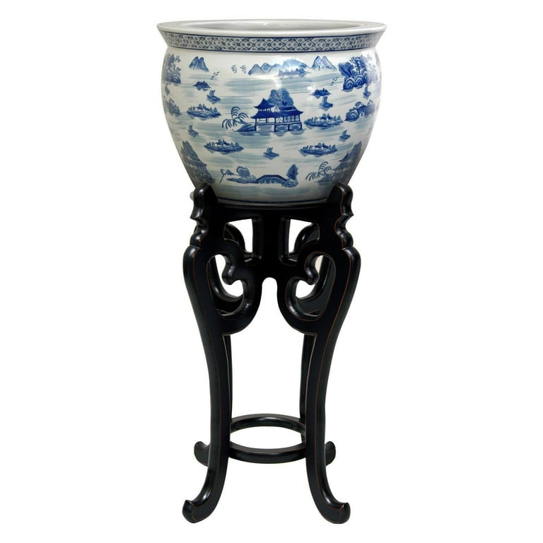 Oriental furniture online rosewood fishbowl stand