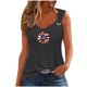 thumbnail image 2 of Puntoco Camisetas sin mangas ajustadas para mujer Camiseta sin mangas con estampado del Día de la Independencia para mujer Camiseta sin mangas holgada, 2 of 3