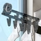 thumbnail image 5 of Apmemiss Clearance Clothes Drying Rack Suction Cup Wall Mounted Clothes Hanger Rack with 9 Clips Foldable Drying Rack Lingerie Baby Towels Sock Drying Rack Suitable for Smooth Walls, 5 of 6
