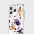 thumbnail image 2 of Étui Transparente pour iPhone 15 Pro - Fleur Sauvage Violette, 2 of 5