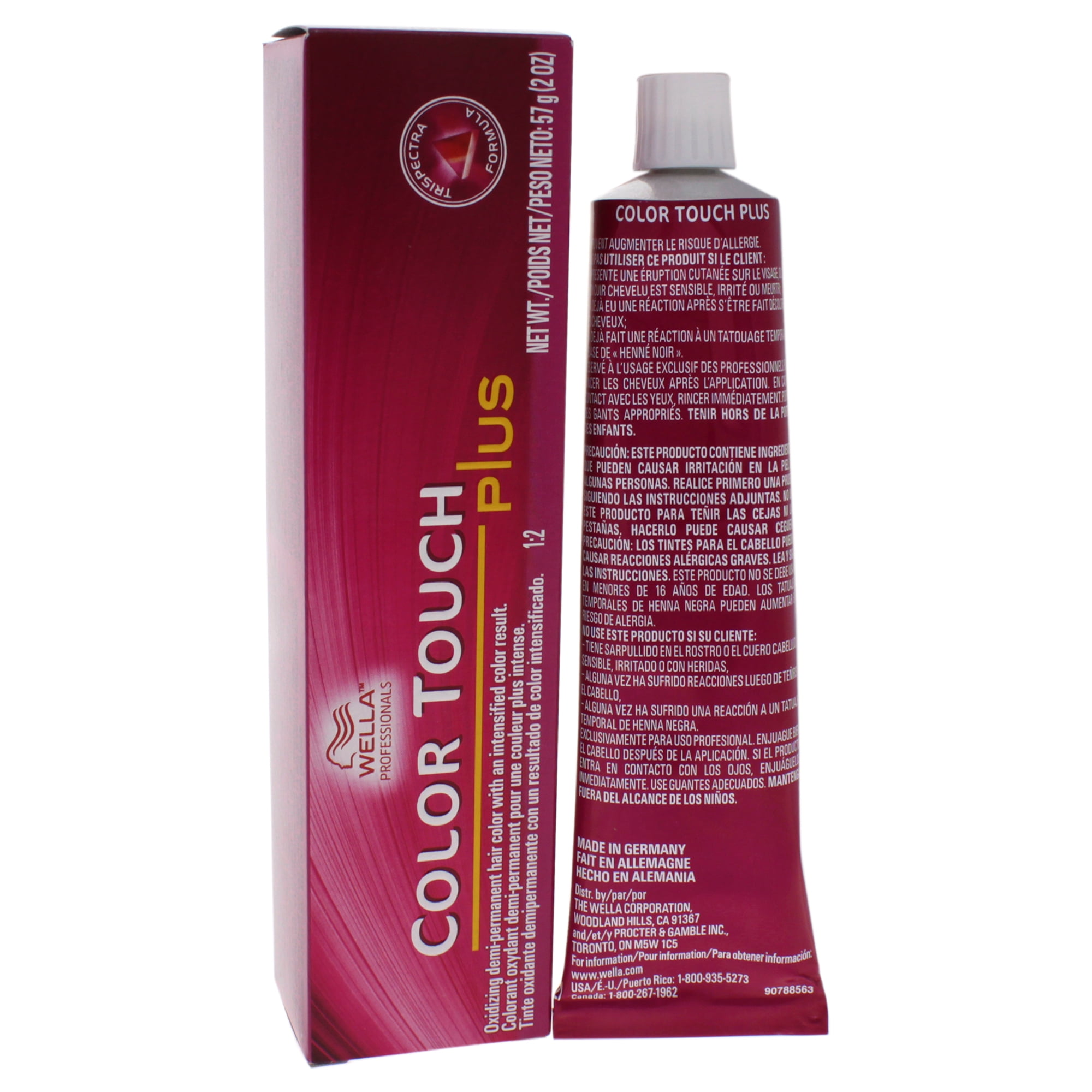 laag met tijd Boomgaard Wella Color Touch Plus Haircolor - 88/07 Intense Light Blonde/Natural Brown  - 2 oz Hair Color - Walmart.com