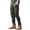 Dark Gray, variant on Wrtxtat Men's Plus Size Cargo Pants Relaxed-Fit Drawstring Elastic Waist Straight Leg Trousers Outdoor Workwear Construction Stretch Joggers with Pockets Dark Green L