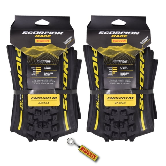 Pirelli Scorpion Race Enduro M Bicycle Tires (27.5" x 2.5) Ultimate Versatility & Performance Mountain Bicycle Tires (2 Pack)
