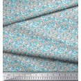 thumbnail image 3 of Soimoi Polyester Crepe Fabric Flower Artistic Printed Fabric 1 Yard 52 Inch Wide, 3 of 3