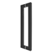 thumbnail image 1 of Manija de puerta de baño doble mate de 2 piezas para gabinetes de ducha de oficina de hotel Tirador, negro, 2.5 * 3.8 * 60 cm TUNC Sencillez, 1 of 5