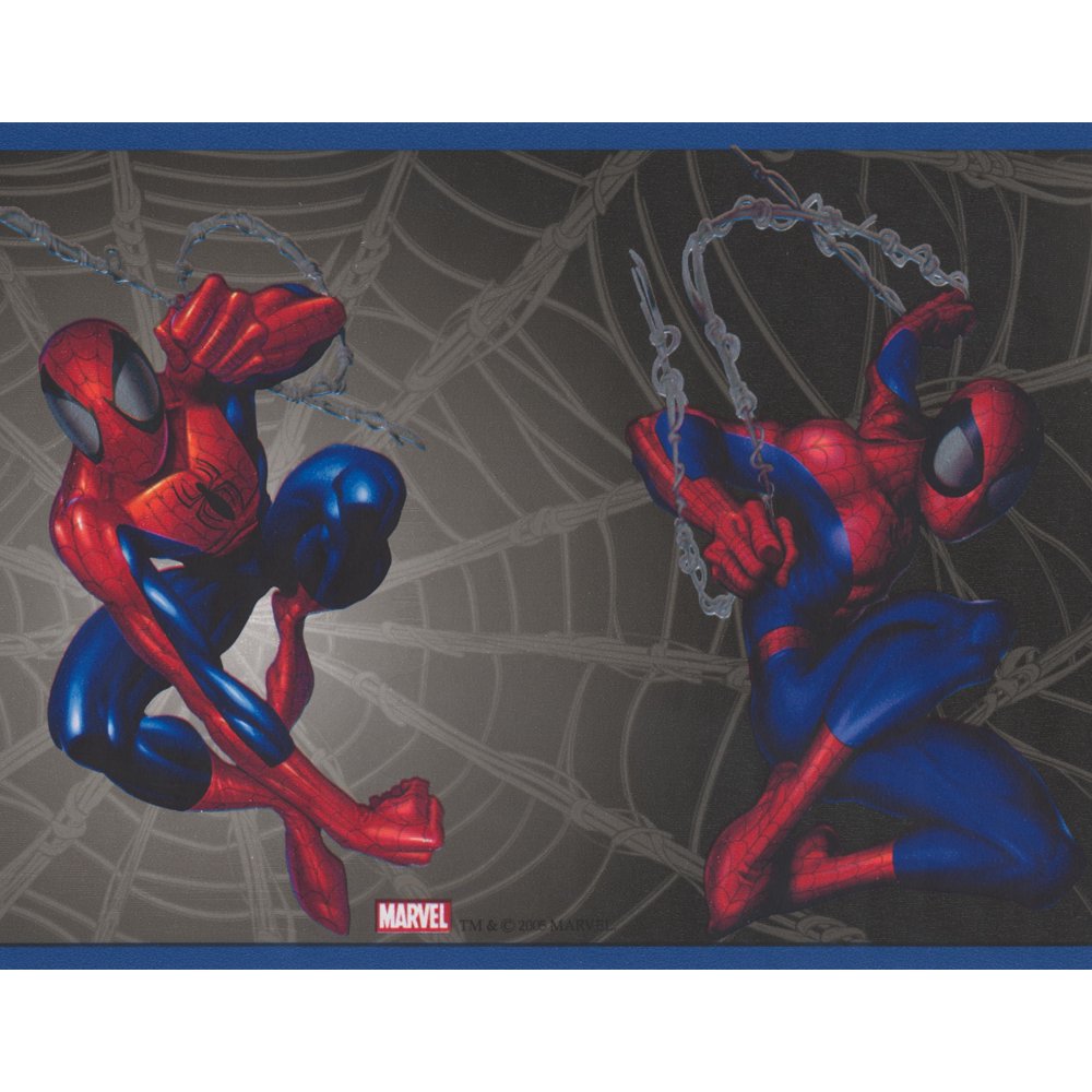 Wallpaper Border Spiderman on  Black Marvel Comics Wall Border for