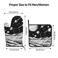 thumbnail image 3 of Bingfone Cosmic Landscape Celestial Art Print Oven Mitts Pot Holders Set 2 PCS for Kitchen for Cooking Grilling Baking BBQ Pot Holders Cook Essentials, 3 of 7