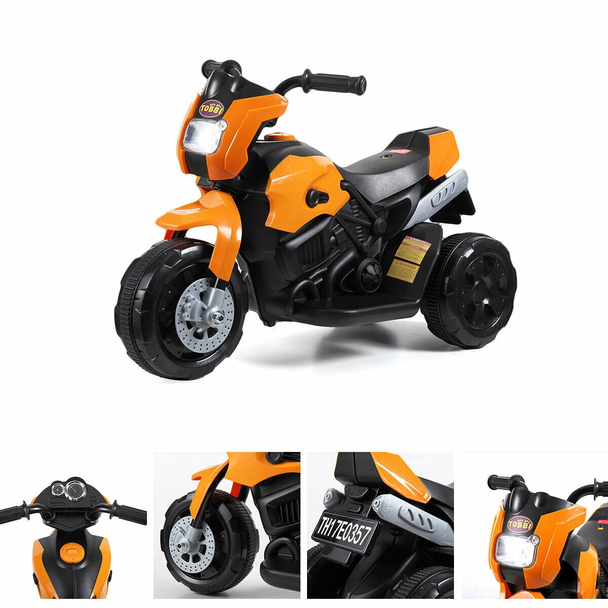 Kepooman 6V Kids Ride on Car, 3 Wheel Motorcycle for Girls Boy, Battery Powered, Orange Kepooman 6V Kids Ride on Car, 3 Wheel Motorcycle for Girls Boy, Battery Powered, Orange