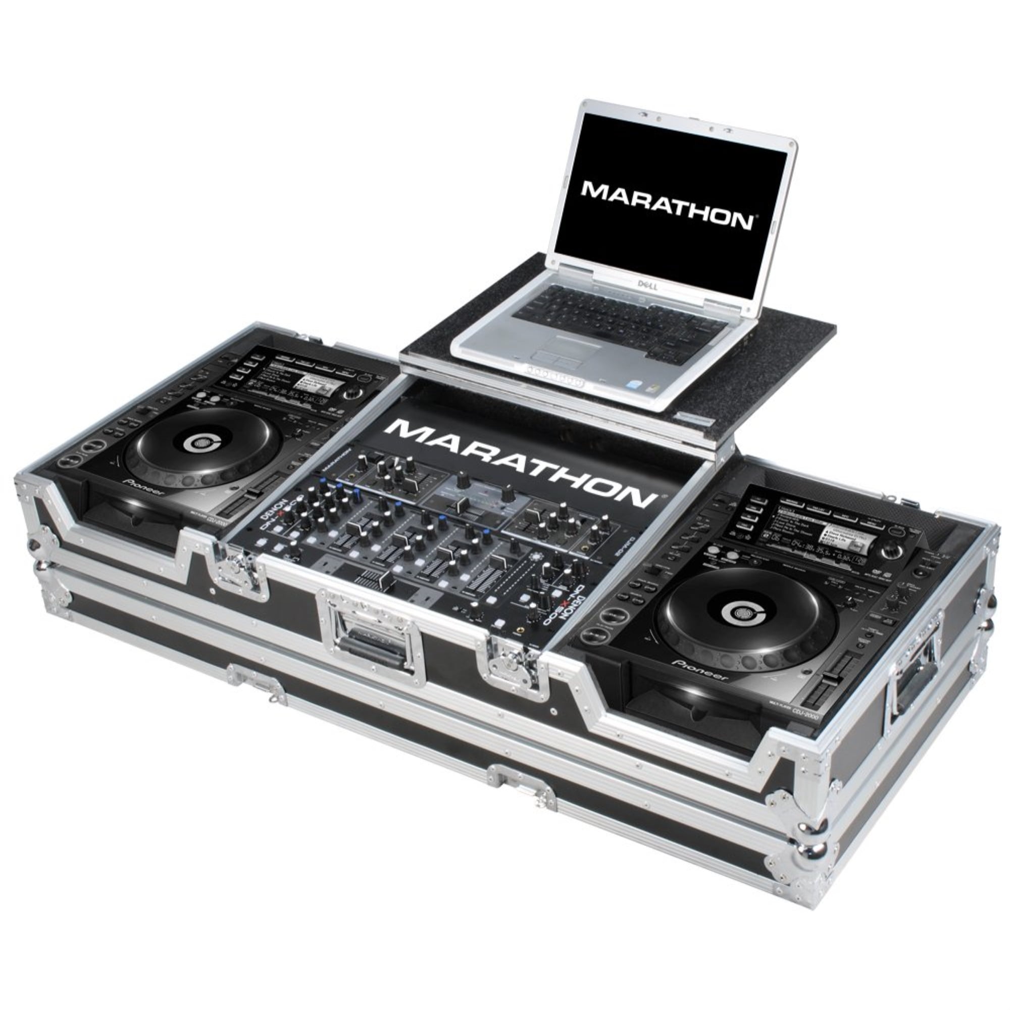 Coffin holds 2 x LARGE FORMAT Players: Pioneer + MIXER & Laptop Shelf with low profile - Walmart.com