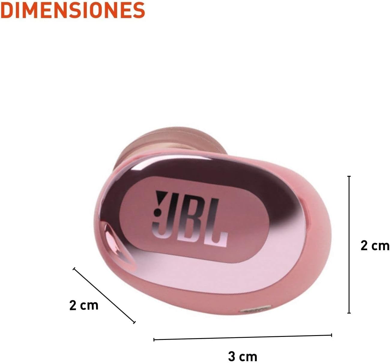 Open Box JBL Live Free 2 - True Wireless Noise Cancelling Earbuds, Up to 35hrs of Playtime, 6 mics for Perfect Calls with Zero Noise, IPX5 Waterproof, Oval Tubes for Better Comfort, Isolation, & bass (Rose)