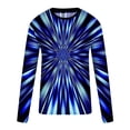 thumbnail image 4 of Lilgiuy Men Casual Round Neck Short Sleeve Pullover Line 3D Printed T-Shirt Blouse Regular Fit, 4 of 5