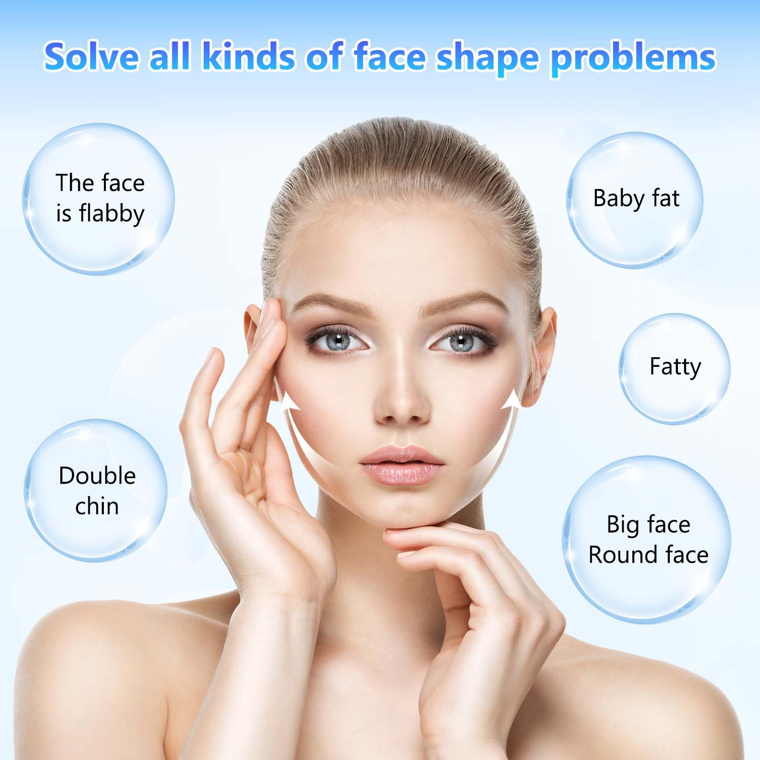 V Mask, reusable double chin mask, lifting mask, V-line lifting