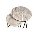 thumbnail image 5 of Expobazaar Marble Nesting Table with Grey Metal Frame for Living Room Décor, 5 of 5