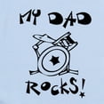 thumbnail image 2 of CafePress - My Dad Rocks (Drums) Infant Bodysuit - Baby Light Bodysuit, Size Newborn - 24 Months, 2 of 4