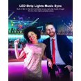 thumbnail image 7 of 100ft Smart LED Strip Lights Bluetooth with Remote, Fussion LED Lights for Bedroom with Remote Music Sync, Room Christmas Decoration(100Ft APP+ Remote+ Mic Control), 7 of 7