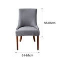 thumbnail image 2 of Checked Jacquard Armchair Cover Easy Installation Fully Protect Chair Cover for Living Room Dining Room(Light Grey), 2 of 10
