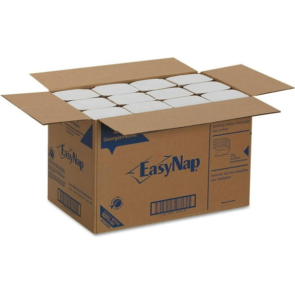 32006 Interfold Napkin Refills Two-Ply, 6 1/2 x 9 7/8 , White, 6000 Napkins/Carton, Sold as 1 Carton