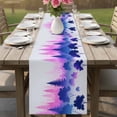 thumbnail image 4 of Purple Pink Forest Table Runner 90 Inches, Ombre Tree Abstract Art Bed Runner Dresser Scarves Tabletop for Indoor Outdoor Parties/Ceremony/Banquet, 13" x 90", 4 of 9