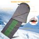 thumbnail image 2 of Saco de dormir cómodo y cálido con sobre portátil para acampar al aire libre y senderismo (verde), 2 of 5