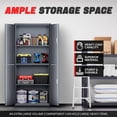 thumbnail image 3 of DNA Motoring 71" Gray Lockable Utility Metal Storage Tool Cabinet w/ 2 Adjustable Shelves, 3 of 7