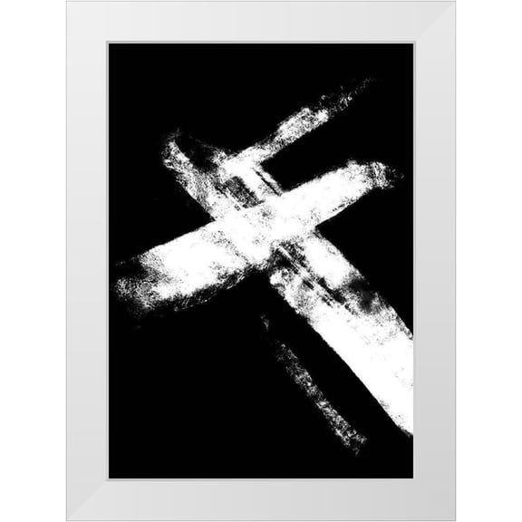 Artographie Studio 11x14 White Modern Wood Framed Museum Art Print Titled - Negatives 006 Crossed