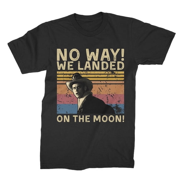 We Landed on the Moon Vintage T Shirt, Gift for Men and Women