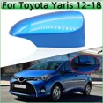 thumbnail image 2 of Unpainted RH-For Toyota Yaris 2012 2013 2014 2015 2016 2017 2018 2019 External Rearview Mirror Cap Outside Door Mirror Shell Cover Housing, 2 of 7