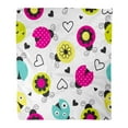 thumbnail image 1 of HATIART Throw Blanket Warm Cozy Print Flannel Adorable Ladybug Pattern Baby Beautiful Birthday Bug Cartoon Charming Comfortable Soft for Bed Sofa and Couch 58x80 Inches, 1 of 1
