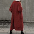 thumbnail image 5 of Ediodpoh Women Cardigan Sweaters Long Sleeve Open Front Knit Long Coat Duster Cozy Fall Winter Outfits with Pockets Red L, 5 of 5