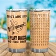 thumbnail image 2 of Cool Acoustic Bass Guitar Player Gifts for Men & Women, Playing Electric Bass Guitar 20 Oz Tumbler, 4-String Bass Mugs, Short Scale Bass Guitar, Beginner Bassist Music Cups Accessories, 2 of 6