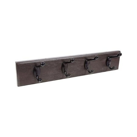 Hook Board - Hillman Fasteners 515715 Hook Board, Espresso & Oil Rubbed Bronze, 18-In.